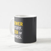 Mug Knower Of Stuff. Fixer Of Things. Funny Gift For F (Devant gauche)
