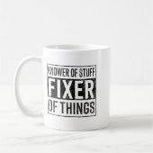 Mug Knower Of Stuff Fixer Of Things Handyman Dad Fathe (Gauche)