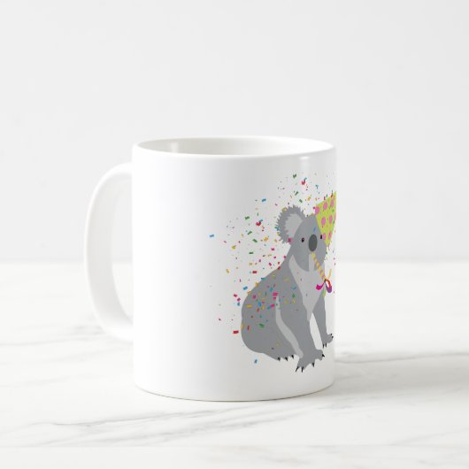 Mug Koala - Animaux ayant une fête (Devant gauche)