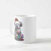 Mug Koala Assis Avec Les Lumières De Noël Saison De No (Devant gauche)
