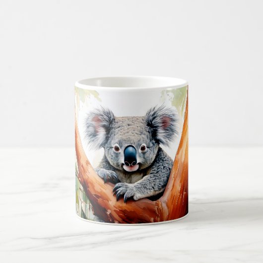 Mug Koala assis dans un eucalyptus (Centre)