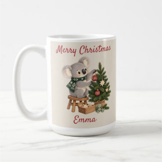 Mug Koala de Noël personnalisé pour les enfants