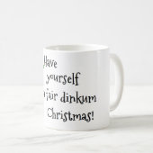 Mug Koala de Père Noël - Dinkum juste (Devant droit)