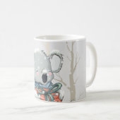 Mug Koala gris clair dans la boue de bois de neige (Devant droit)