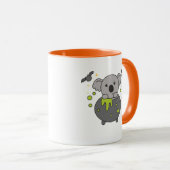 Mug Koala Happy Halloween Cauldron Bat (Devant droit)