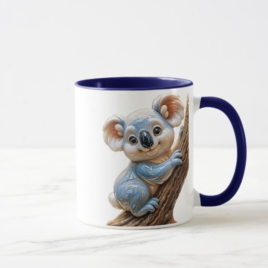 Mug Koala heureux sur tronc (Droite)
