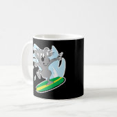 Mug koala ours surfant drôle (Devant gauche)
