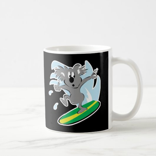 Mug koala ours surfant drôle (Droite)