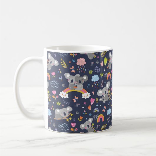 Mug Koala Rainbow Love Motif (Gauche)