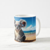 Mug Koala sur une plage de sable (Devant droit)