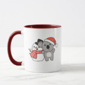 Mug Koala With Snowman (Gauche)