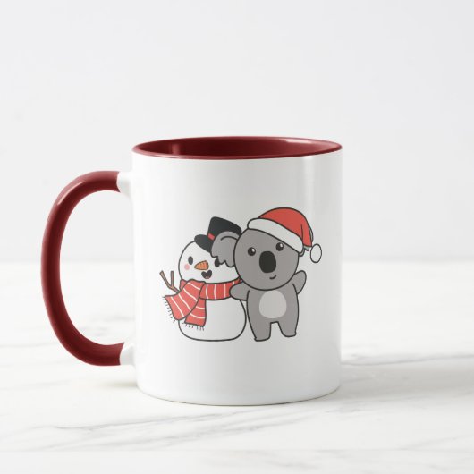 Mug Koala With Snowman (Gauche)