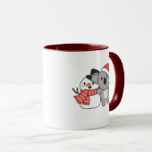 Mug Koala With Snowman (Devant droit)