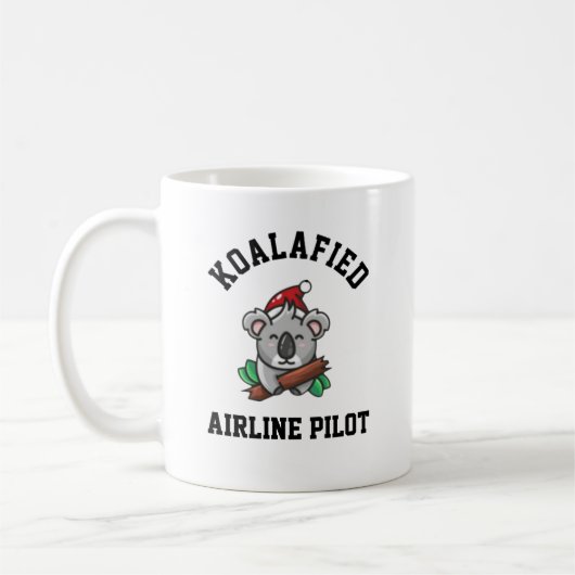 Mug Koalafied Airline Pilot (Gauche)
