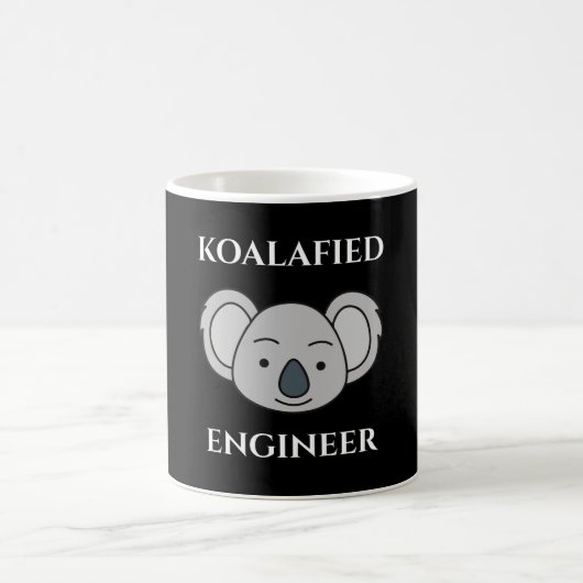 Mug Koalafied Engineer Cute Koala Funny Job Pun (Centre)