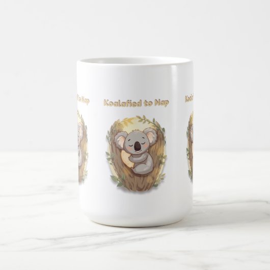 Mug *"Koalafied to Nap – Cute Sleepy Koala (Centre)