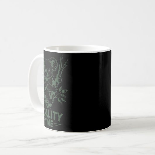Mug Koality Time Funny Koala Bear Sleep Men Women Girl (Devant gauche)