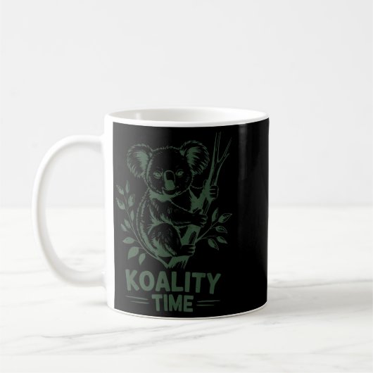 Mug Koality Time Funny Koala Bear Sleep Men Women Girl (Gauche)