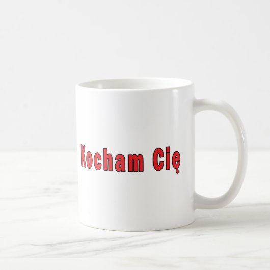 Mug Kocham Cie - Je t'aime (Droite)