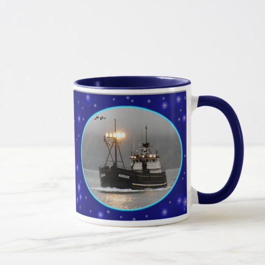Mug Kodiak, bateau de crabe dans le port néerlandais, (Droite)