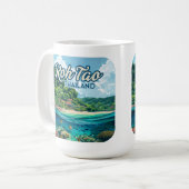 Mug Koh Tao Thaïlande Asie Plage de plongée sous-marin (Devant gauche)