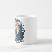Mug Koi Poisson maître de courbure (Centre)