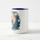 Mug Koi Poisson maître de courbure (Centre)