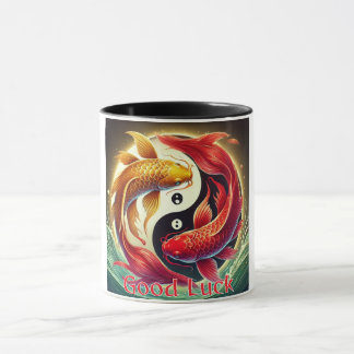 Mug Koi Poisson Prospérité Bonne chance