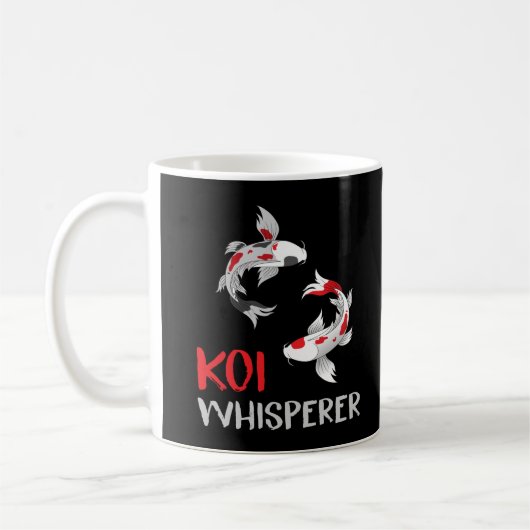 Mug Koi Whisperer Humour de poisson Koi Farmer (Gauche)