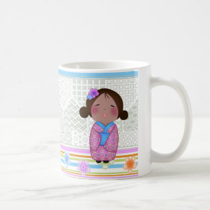 Mug kokeshi sakura