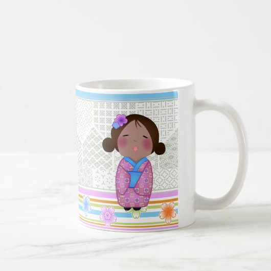 Mug kokeshi sakura (Droite)