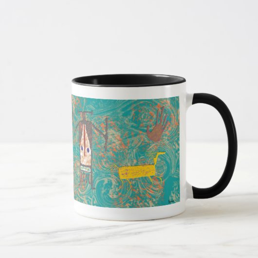 Mug Kokopelli - art de roche (Droite)