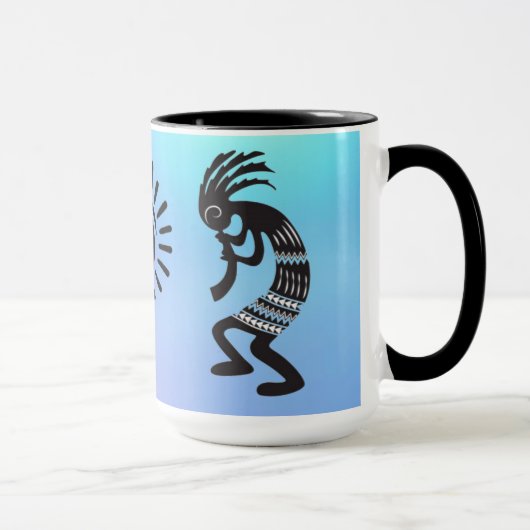 Mug Kokopelli Avec Symbole Sun Amérindien (Droite)