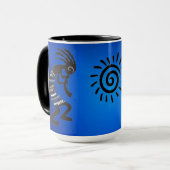 Mug Kokopelli Avec Symbole Sun Amérindien (Devant gauche)