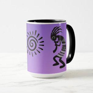 Mug Kokopelli Avec Symbole Sun Amérindien