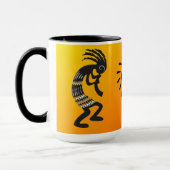 Mug Kokopelli Avec Symbole Sun Amérindien (Gauche)