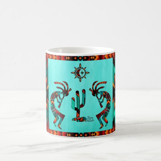 Mug Kokopelli Et Cactus (Centre)