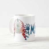 Mug KOKOPELLI/HOMME DANS LE LABYRINTHE + votre (Devant gauche)