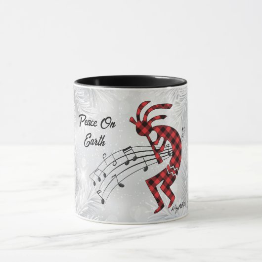Mug Kokopelli, Rouge Et Noir (Centre)