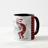 Mug Kokopelli, Rouge Et Noir (Devant droit)