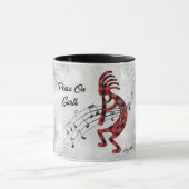 Mug Kokopelli, Rouge Et Noir (Centre)