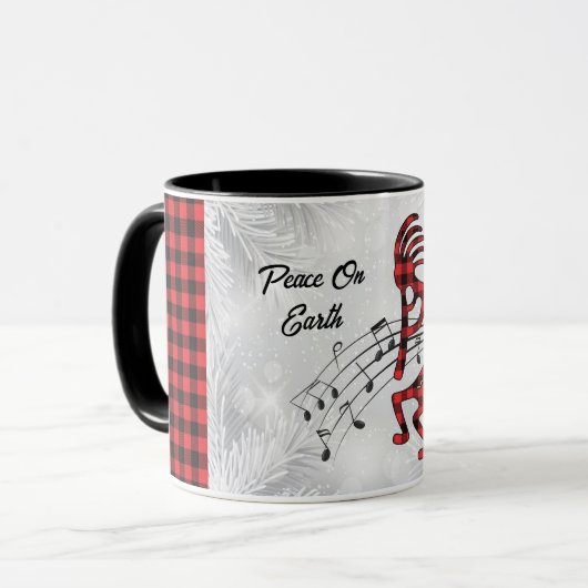 Mug Kokopelli, Rouge Et Noir (Devant gauche)