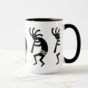 Mug Kokopelli Sud-Ouest Noir Et Blanc
