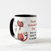 Mug Kool Cat Mignon Saint-Valentin (Devant gauche)