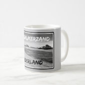 Mug Kootwijkerzand, Nederland, noir et blanc (Devant droit)