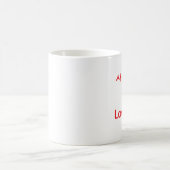 Mug Korean Hangul Love Character Art Typography Red Mu (Centre)