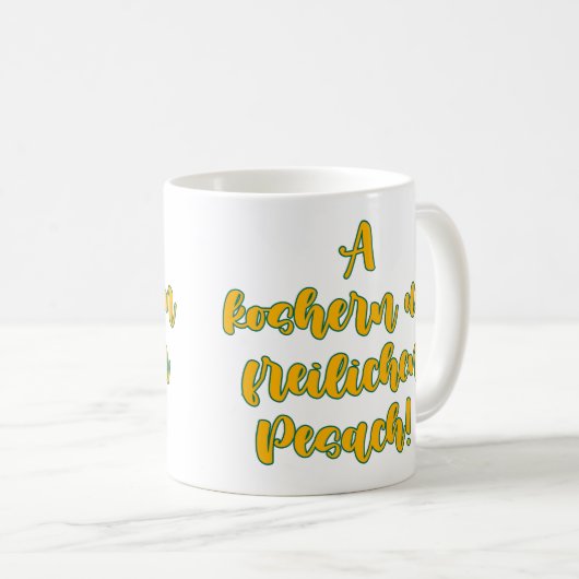 Mug Koshern Un Freilichen Pesach (Devant droit)
