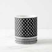 Mug Koufiya palestinien | noir Keffiyeh (Centre)