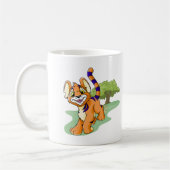 Mug Kougra orange aventureux sur l'île de mystère (Gauche)