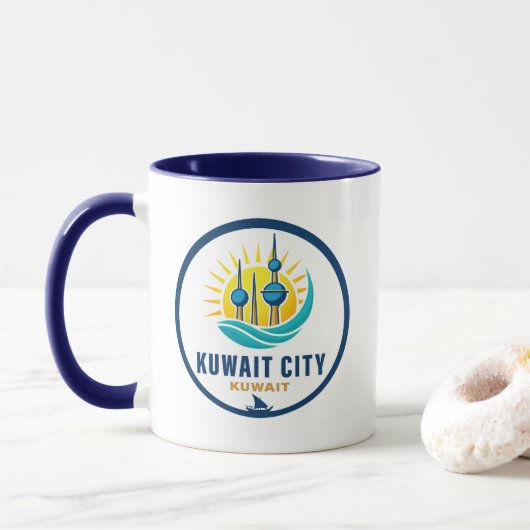 Mug Koweït Ville Koweït Moyen-Orient (Avec donut)